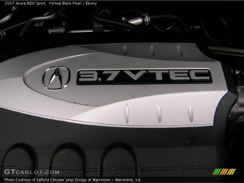 Formal Black Pearl / Ebony 2007 Acura MDX Sport