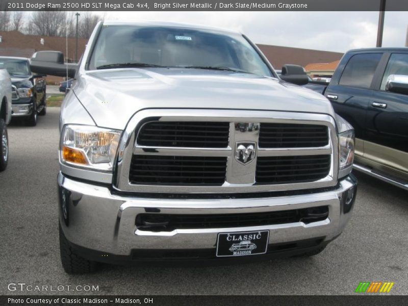 Bright Silver Metallic / Dark Slate/Medium Graystone 2011 Dodge Ram 2500 HD SLT Mega Cab 4x4