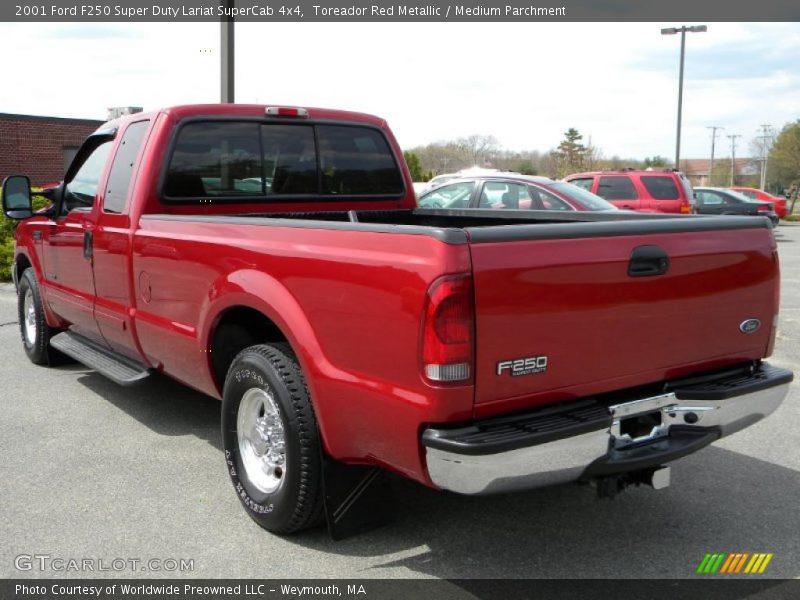 Toreador Red Metallic / Medium Parchment 2001 Ford F250 Super Duty Lariat SuperCab 4x4