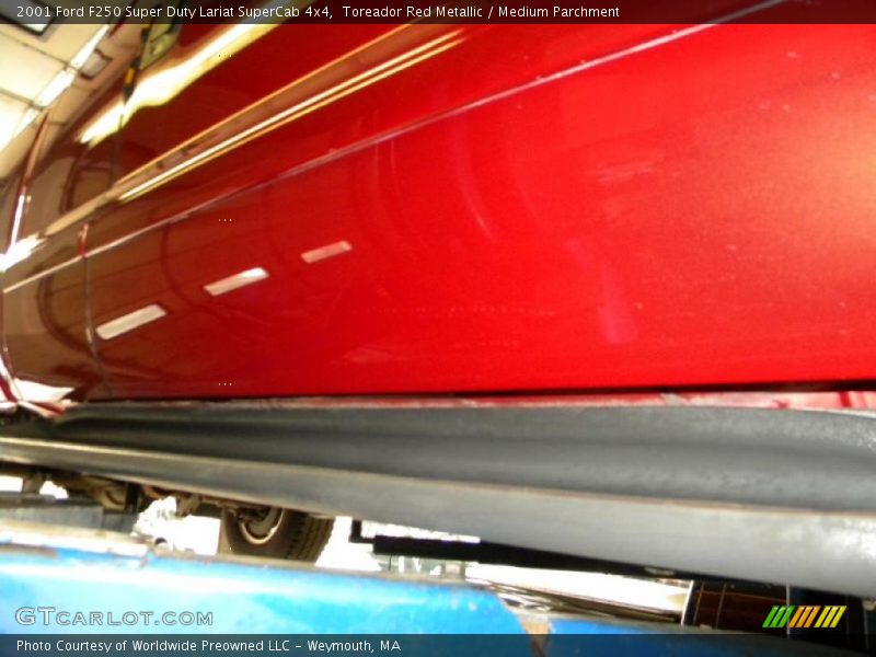Toreador Red Metallic / Medium Parchment 2001 Ford F250 Super Duty Lariat SuperCab 4x4