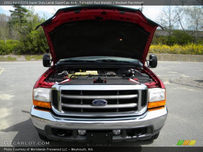 Toreador Red Metallic / Medium Parchment 2001 Ford F250 Super Duty Lariat SuperCab 4x4
