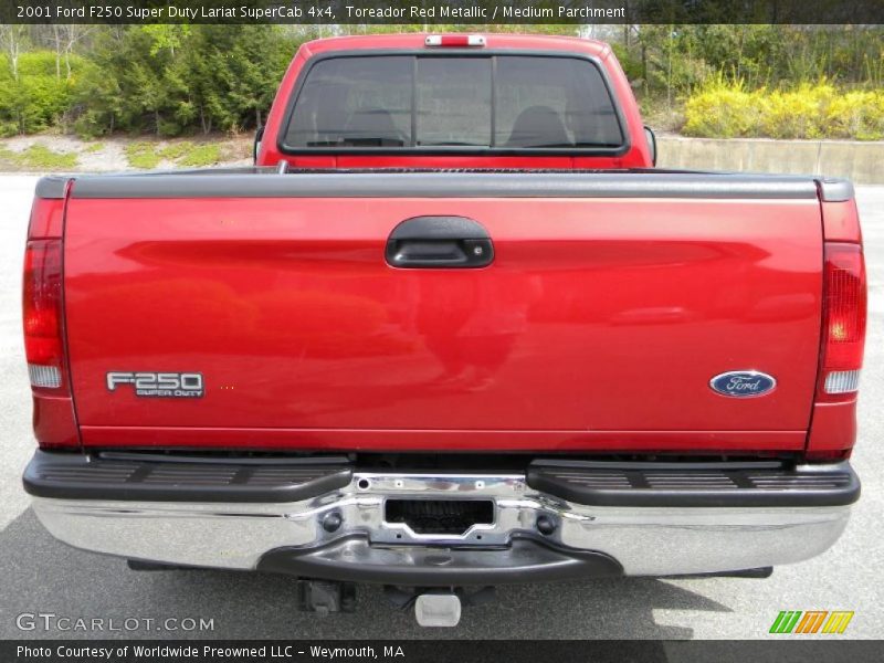 Toreador Red Metallic / Medium Parchment 2001 Ford F250 Super Duty Lariat SuperCab 4x4