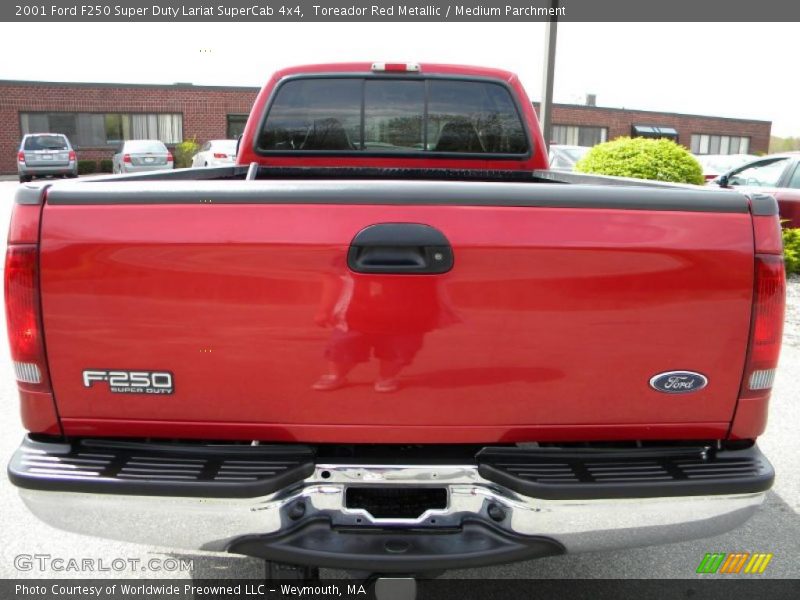 Toreador Red Metallic / Medium Parchment 2001 Ford F250 Super Duty Lariat SuperCab 4x4