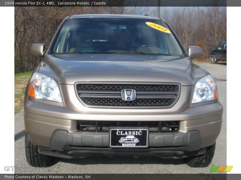 Sandstone Metallic / Saddle 2004 Honda Pilot EX-L 4WD