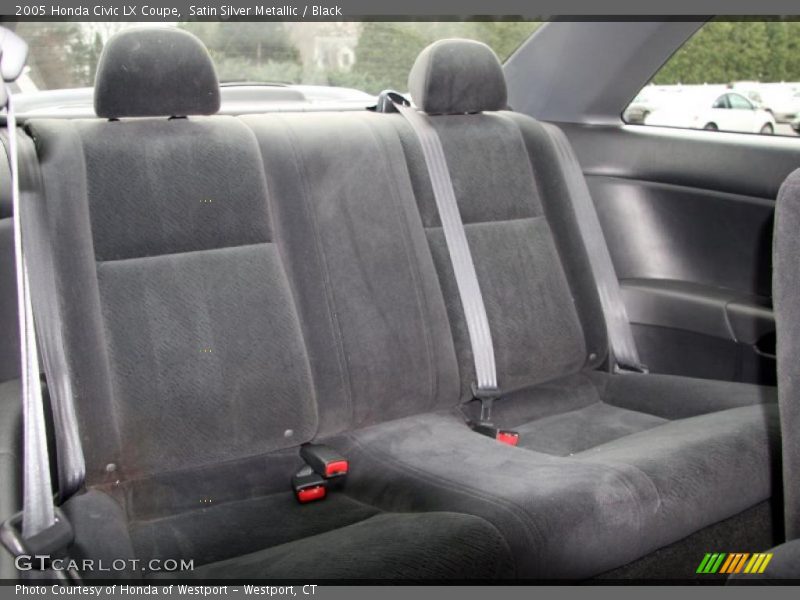 Satin Silver Metallic / Black 2005 Honda Civic LX Coupe