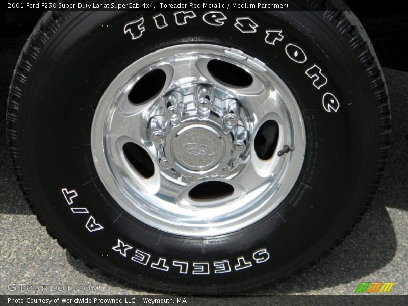 Toreador Red Metallic / Medium Parchment 2001 Ford F250 Super Duty Lariat SuperCab 4x4