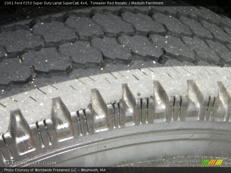 Toreador Red Metallic / Medium Parchment 2001 Ford F250 Super Duty Lariat SuperCab 4x4