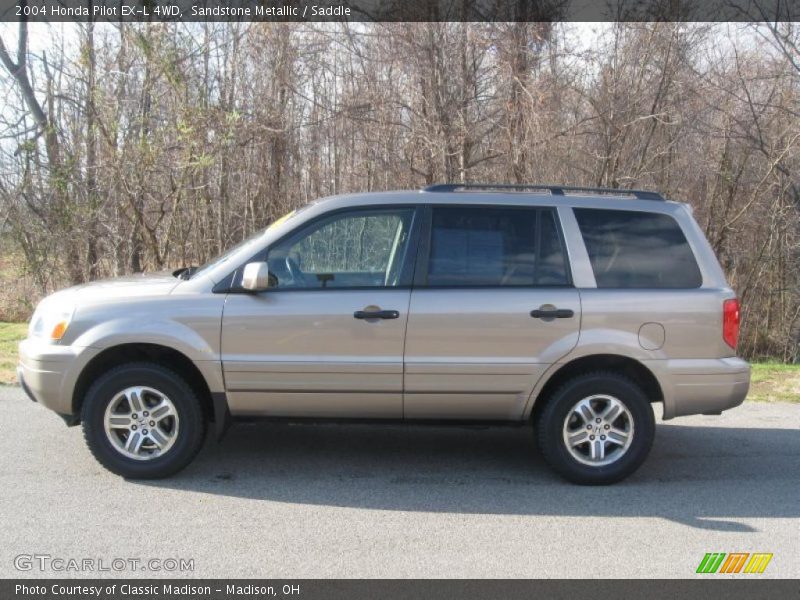 Sandstone Metallic / Saddle 2004 Honda Pilot EX-L 4WD