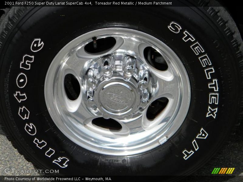 Toreador Red Metallic / Medium Parchment 2001 Ford F250 Super Duty Lariat SuperCab 4x4