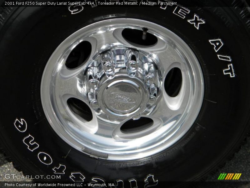 Toreador Red Metallic / Medium Parchment 2001 Ford F250 Super Duty Lariat SuperCab 4x4