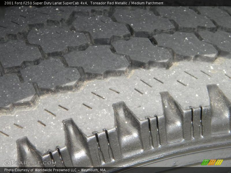 Toreador Red Metallic / Medium Parchment 2001 Ford F250 Super Duty Lariat SuperCab 4x4
