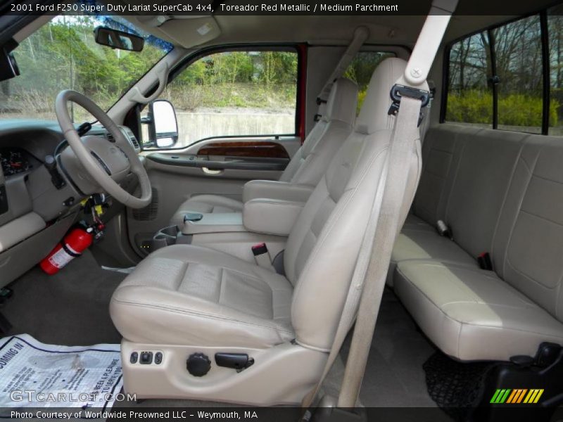  2001 F250 Super Duty Lariat SuperCab 4x4 Medium Parchment Interior