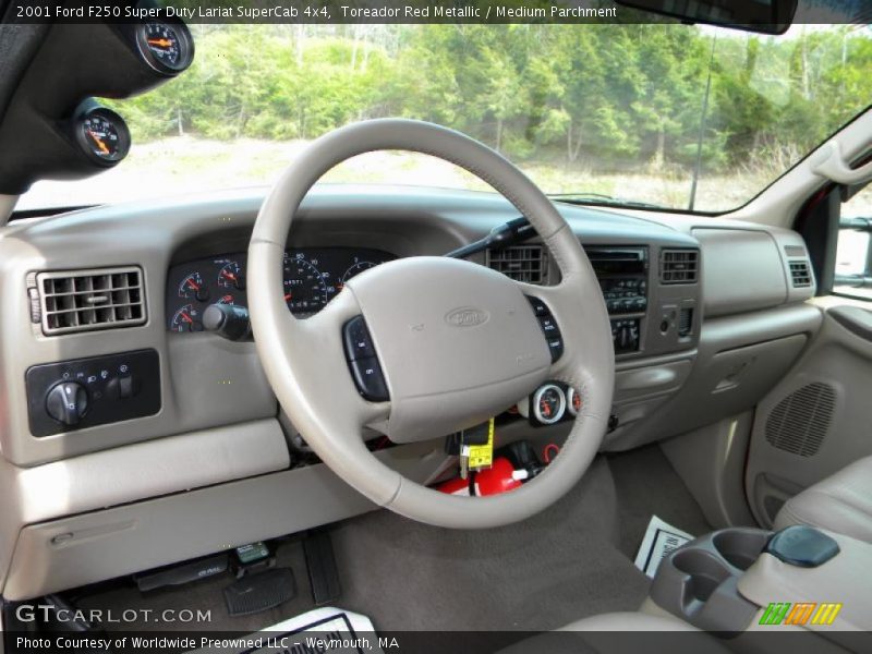 2001 F250 Super Duty Lariat SuperCab 4x4 Medium Parchment Interior