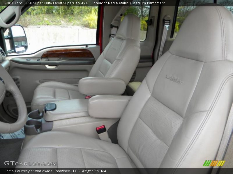  2001 F250 Super Duty Lariat SuperCab 4x4 Medium Parchment Interior