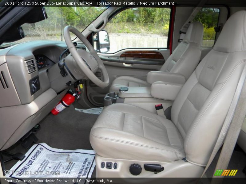  2001 F250 Super Duty Lariat SuperCab 4x4 Medium Parchment Interior