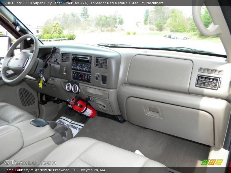  2001 F250 Super Duty Lariat SuperCab 4x4 Medium Parchment Interior