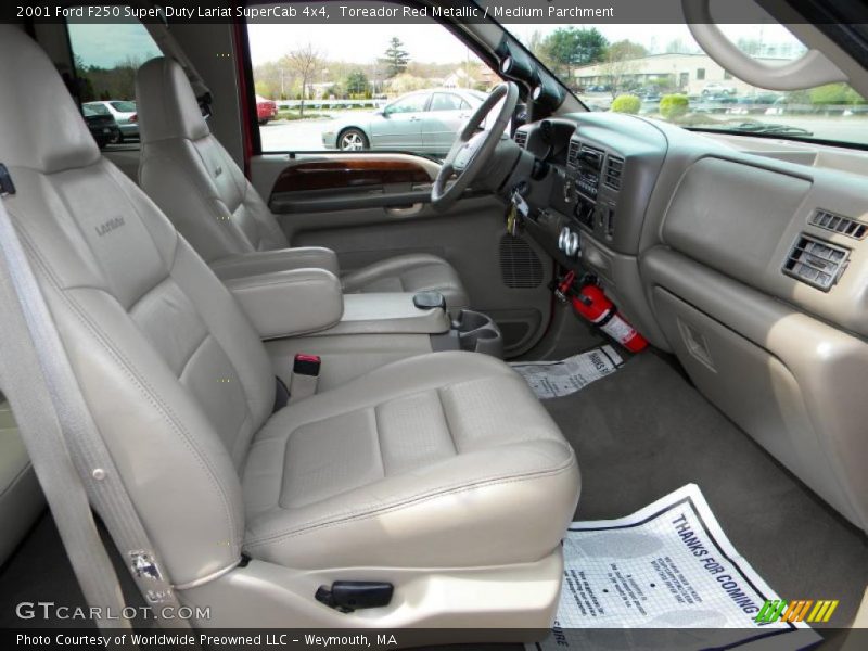  2001 F250 Super Duty Lariat SuperCab 4x4 Medium Parchment Interior