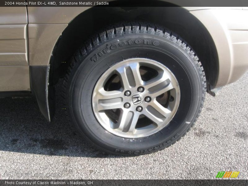 Sandstone Metallic / Saddle 2004 Honda Pilot EX-L 4WD