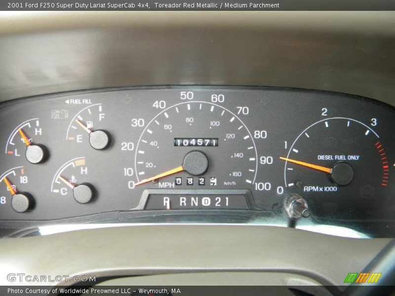  2001 F250 Super Duty Lariat SuperCab 4x4 Lariat SuperCab 4x4 Gauges