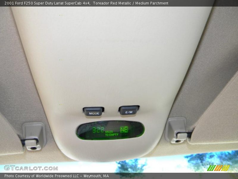 Toreador Red Metallic / Medium Parchment 2001 Ford F250 Super Duty Lariat SuperCab 4x4