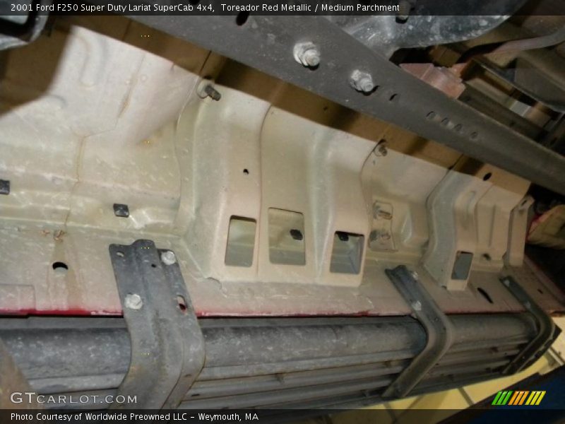 Toreador Red Metallic / Medium Parchment 2001 Ford F250 Super Duty Lariat SuperCab 4x4