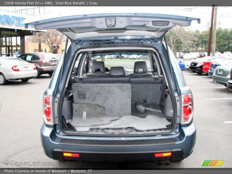 Steel Blue Metallic / Gray 2008 Honda Pilot EX-L 4WD