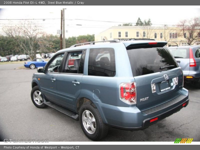 Steel Blue Metallic / Gray 2008 Honda Pilot EX-L 4WD