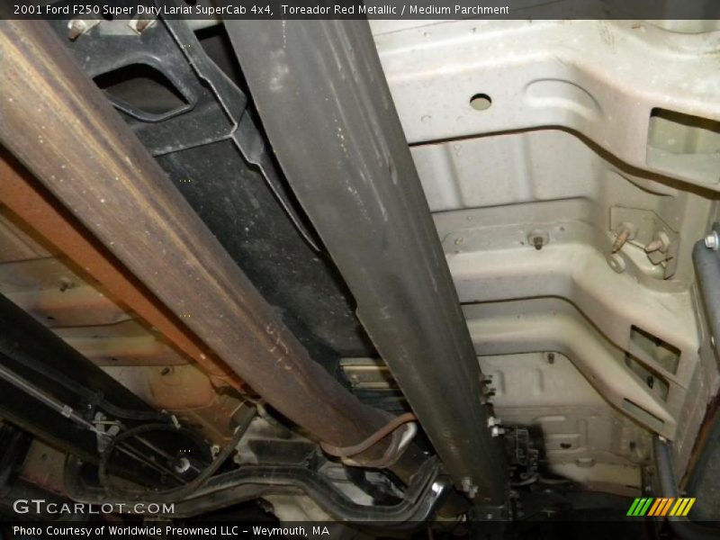 Toreador Red Metallic / Medium Parchment 2001 Ford F250 Super Duty Lariat SuperCab 4x4