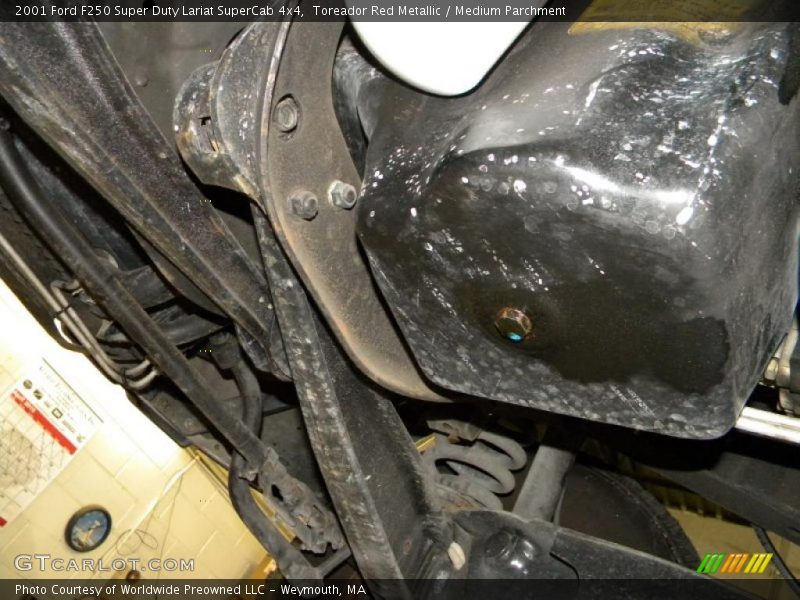 Toreador Red Metallic / Medium Parchment 2001 Ford F250 Super Duty Lariat SuperCab 4x4