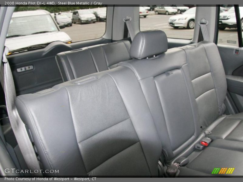 Steel Blue Metallic / Gray 2008 Honda Pilot EX-L 4WD