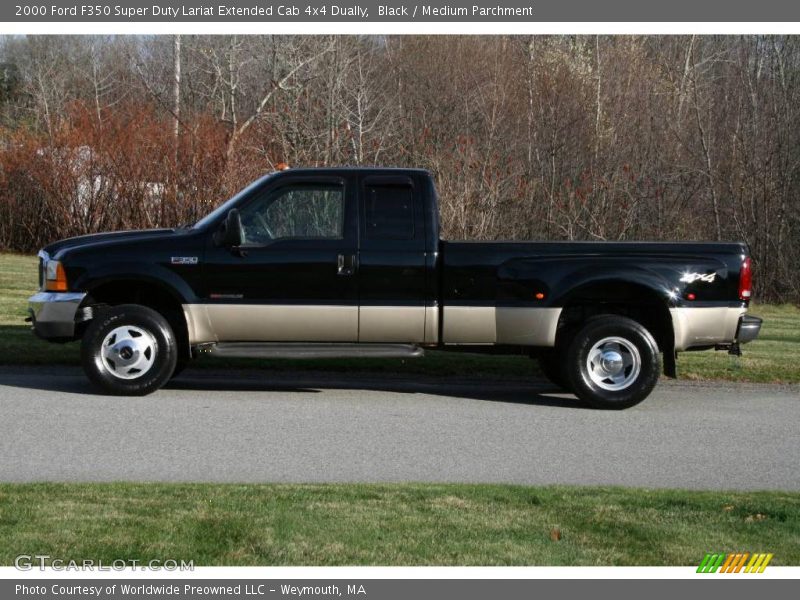 Black / Medium Parchment 2000 Ford F350 Super Duty Lariat Extended Cab 4x4 Dually
