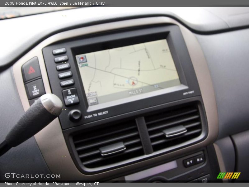 Steel Blue Metallic / Gray 2008 Honda Pilot EX-L 4WD