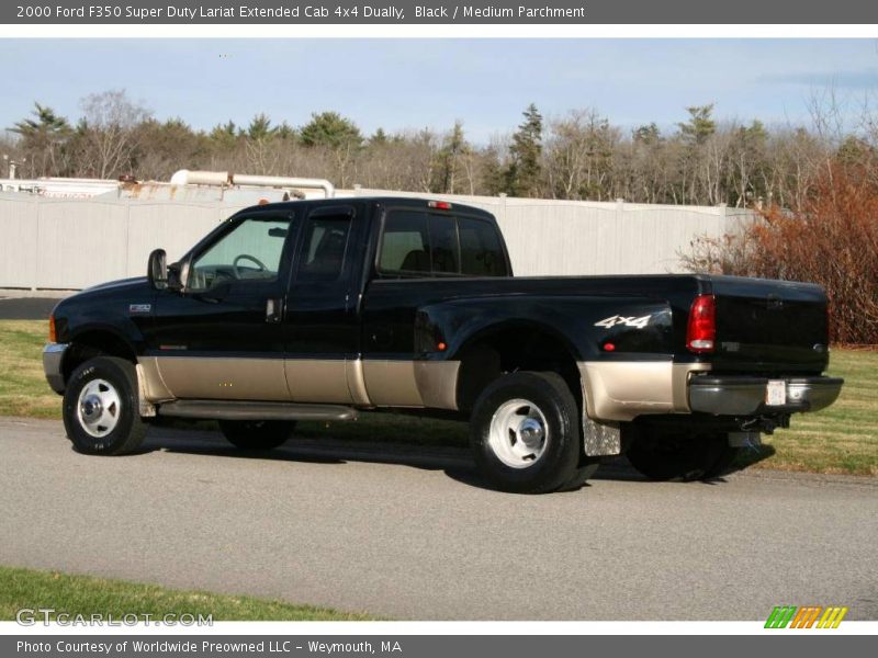 Black / Medium Parchment 2000 Ford F350 Super Duty Lariat Extended Cab 4x4 Dually