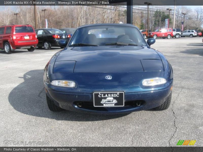 Montego Blue Pearl Metallic / Black 1996 Mazda MX-5 Miata Roadster
