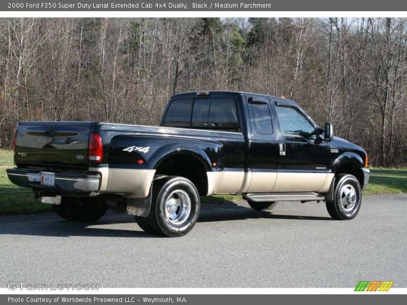 Black / Medium Parchment 2000 Ford F350 Super Duty Lariat Extended Cab 4x4 Dually