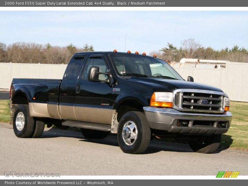 Black / Medium Parchment 2000 Ford F350 Super Duty Lariat Extended Cab 4x4 Dually