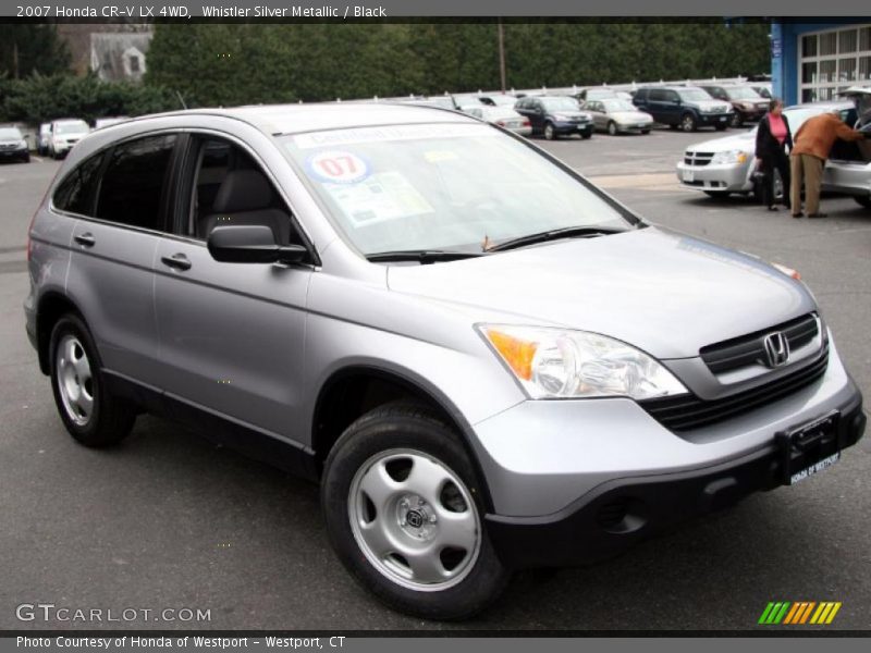 Whistler Silver Metallic / Black 2007 Honda CR-V LX 4WD