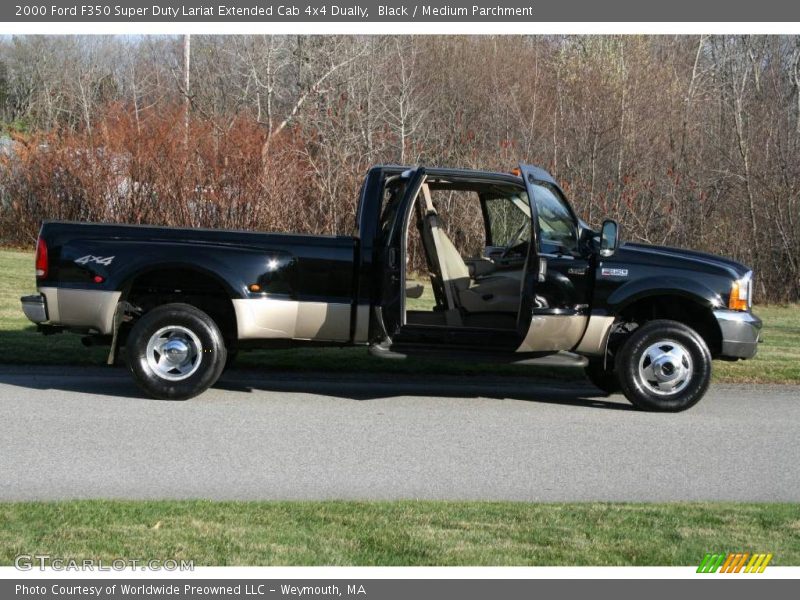 Black / Medium Parchment 2000 Ford F350 Super Duty Lariat Extended Cab 4x4 Dually