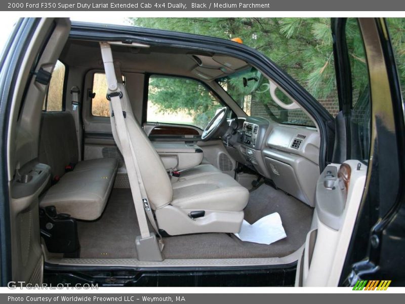  2000 F350 Super Duty Lariat Extended Cab 4x4 Dually Medium Parchment Interior