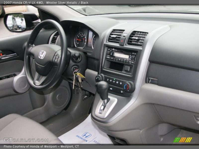 Whistler Silver Metallic / Black 2007 Honda CR-V LX 4WD