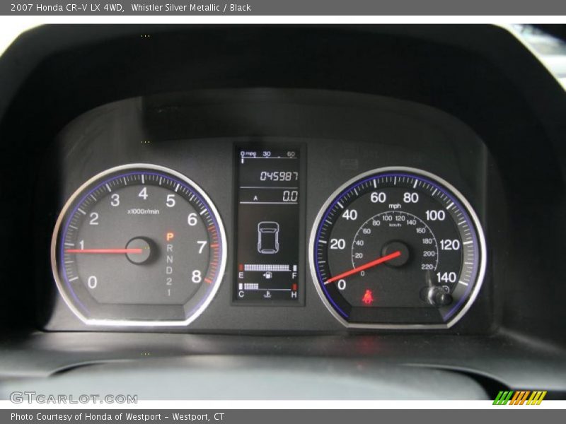 Whistler Silver Metallic / Black 2007 Honda CR-V LX 4WD