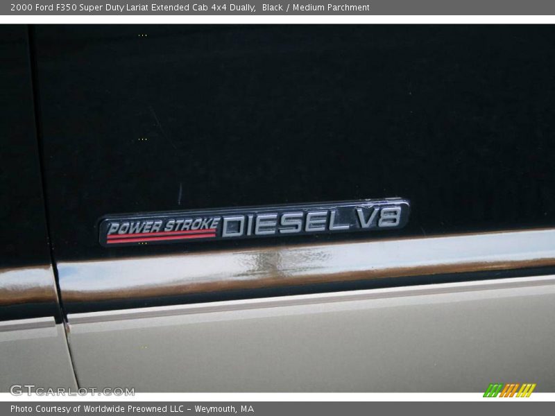 Black / Medium Parchment 2000 Ford F350 Super Duty Lariat Extended Cab 4x4 Dually