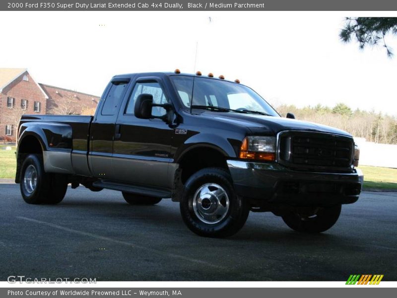 Black / Medium Parchment 2000 Ford F350 Super Duty Lariat Extended Cab 4x4 Dually