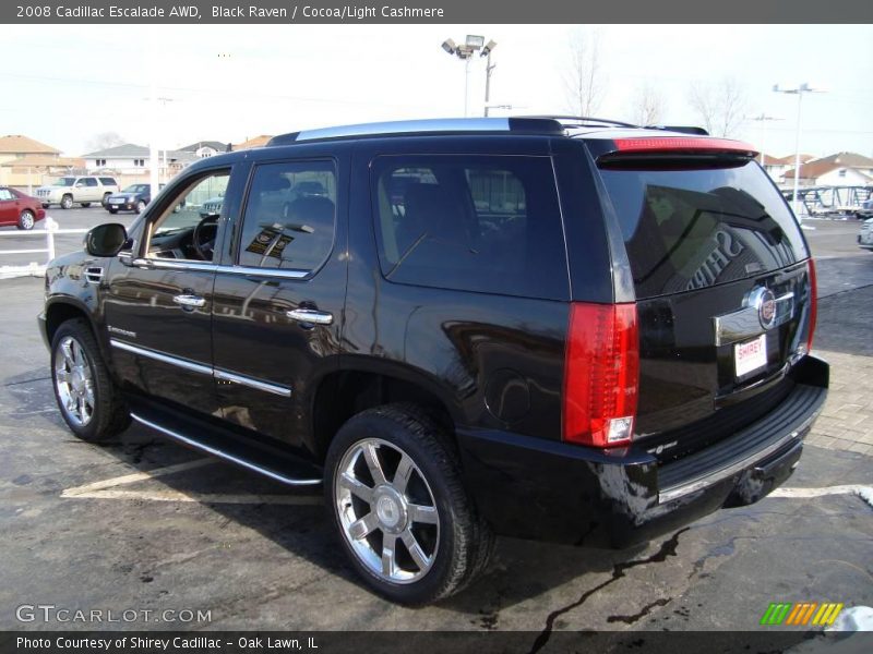 Black Raven / Cocoa/Light Cashmere 2008 Cadillac Escalade AWD