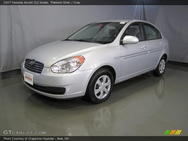 Platinum Silver / Gray 2007 Hyundai Accent GLS Sedan
