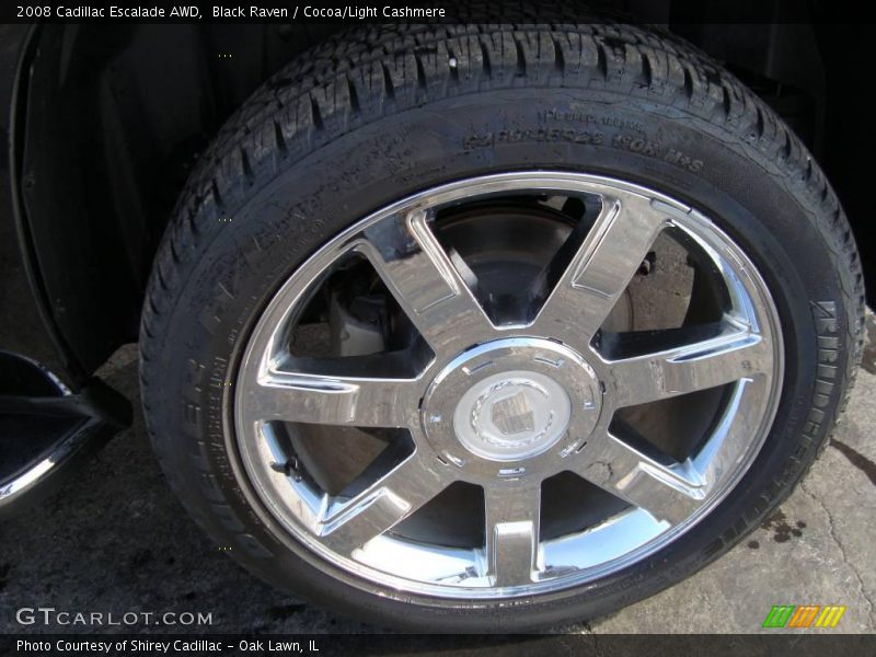Black Raven / Cocoa/Light Cashmere 2008 Cadillac Escalade AWD