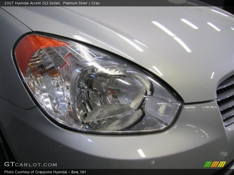 Platinum Silver / Gray 2007 Hyundai Accent GLS Sedan