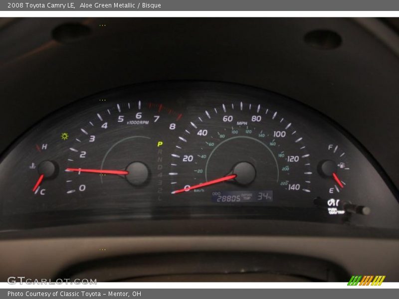 Aloe Green Metallic / Bisque 2008 Toyota Camry LE