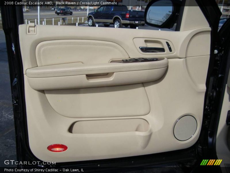 Black Raven / Cocoa/Light Cashmere 2008 Cadillac Escalade AWD