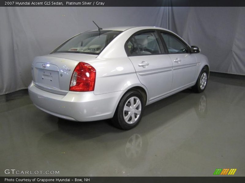 Platinum Silver / Gray 2007 Hyundai Accent GLS Sedan